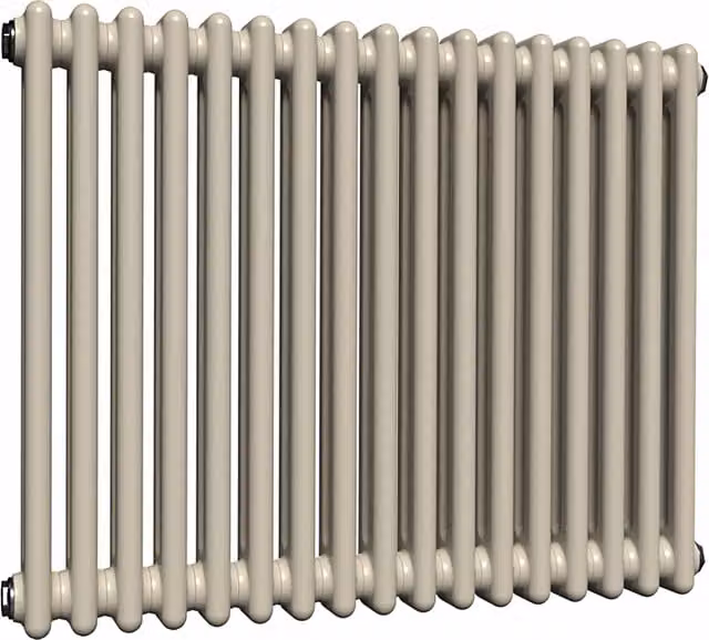 Lux Heat Horizontal Column Radiator in Moon Dust, 2 Column, W: 60.0 cm, H: 78.5 cm