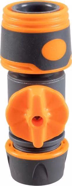 St Helens 1/2 inch to 1/2 inch Grey Hose Flow Control Quick Coupling Valve