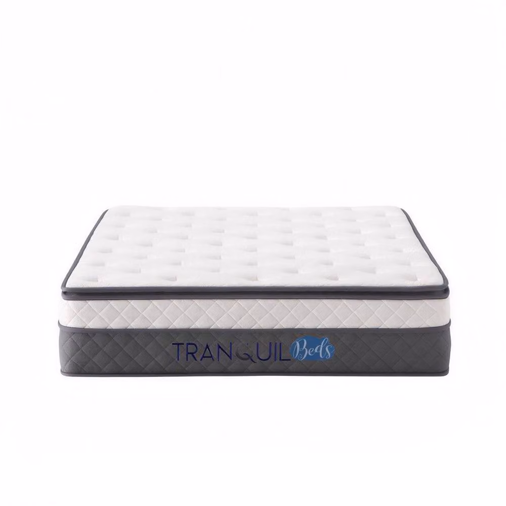 FWStyle Muse Thick Pillow Top Pocket Sprung Mattress in White, Size: Single, W/D/H: 90 x 190 x 35 cm – 2