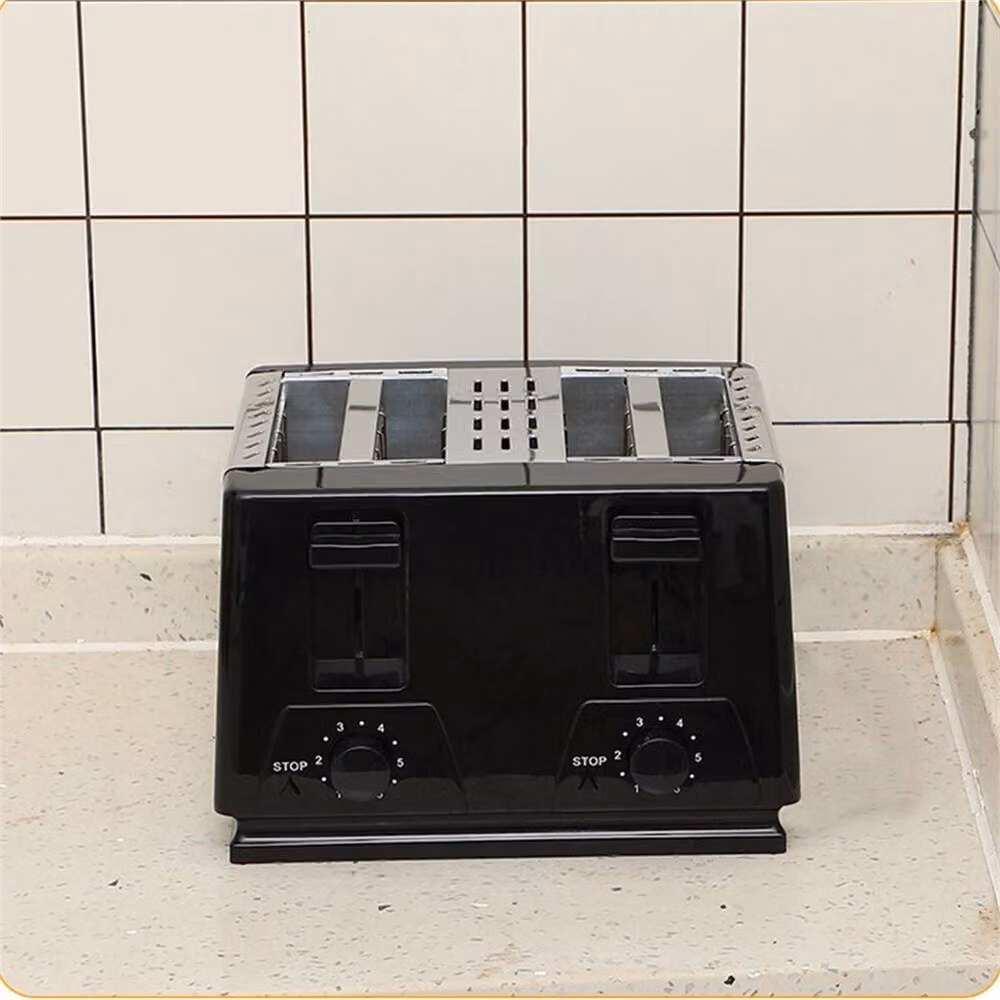 PAWNORA 4 Slice Extra Wide Slot Toaster with Variable Browning, Defrost and Reheat Functions in Black – 2