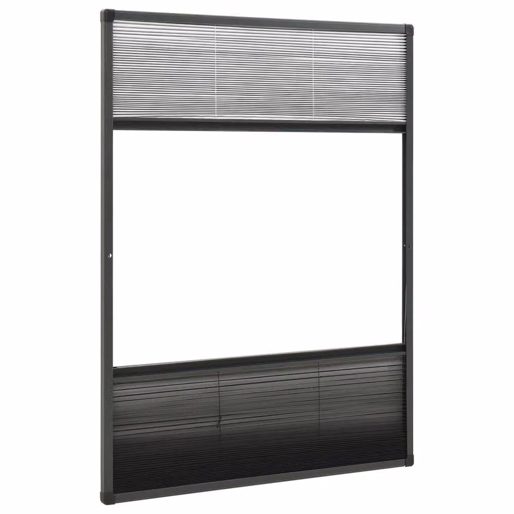 Berkfield Home Plisse Insect Screen for Windows with Shade, Aluminium, Black, W: 80 cm, H: 120 cm – 4