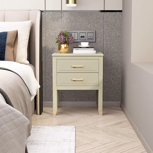 Cabinet Bits Palazzi 2 Drawer Bedside Table in Petrol Teal Metal – 1