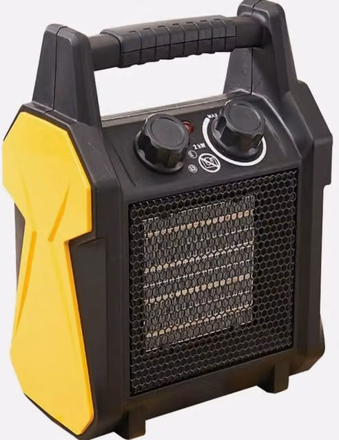 Marco Paul 2.8kW Ceramic Fan Electric Heater in Black and Yellow