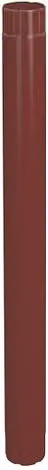 Lindab Galvanised Steel Intermediate Downpipe, Red, Diameter: 75 mm, Length: 1 m