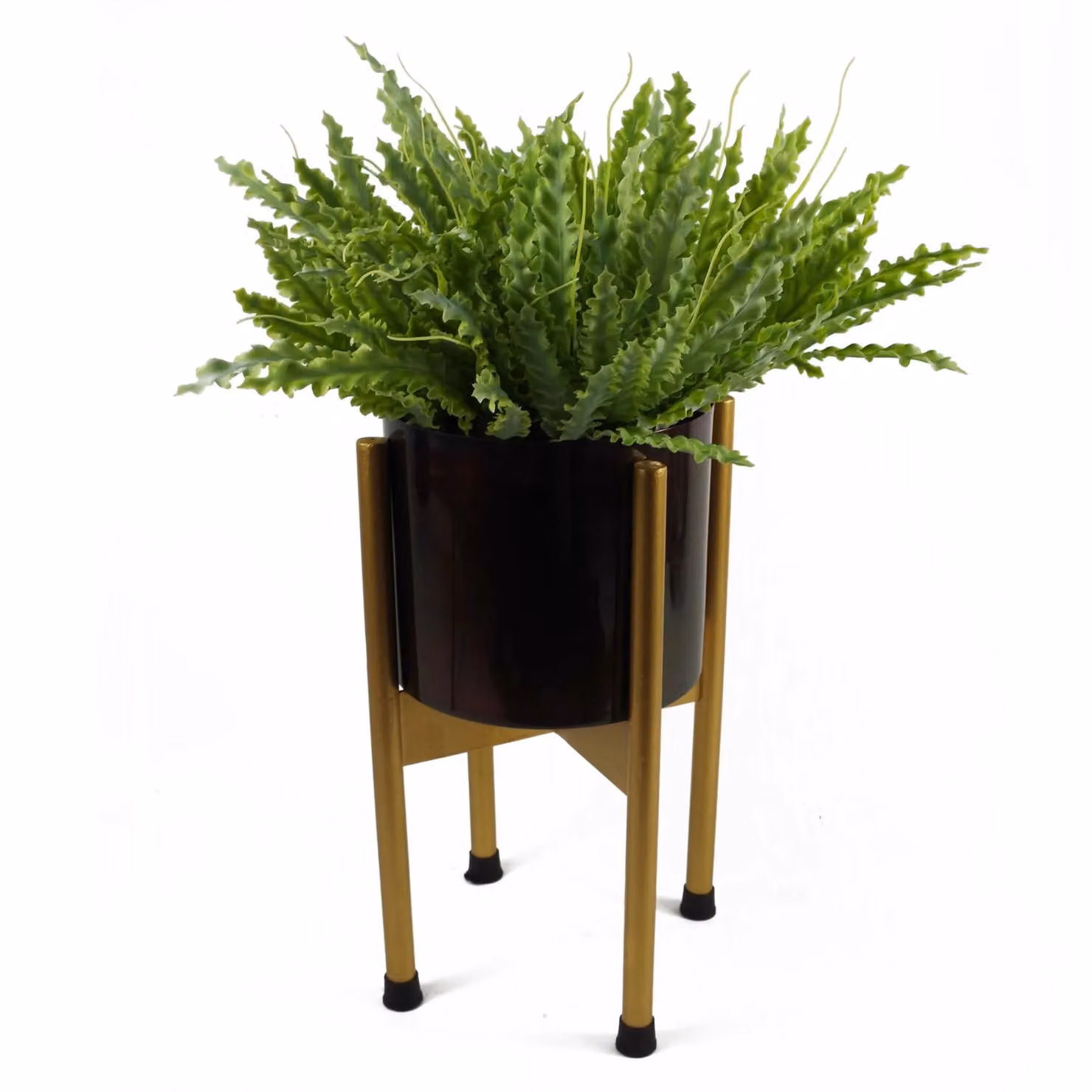 Leaf Design UK Green Artificial Crocodile Fern Plant, W/H: 12 x 40 cm – 1