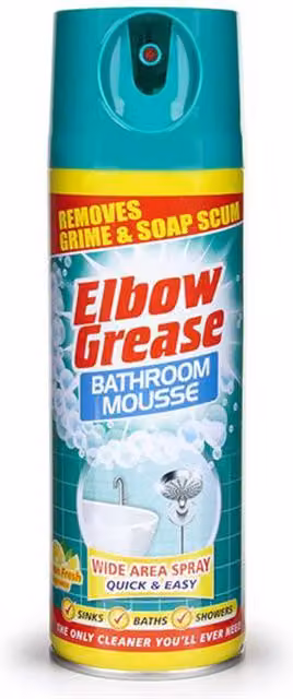 Elbow Grease Bathroom Mousse Lemon 500ml Blue