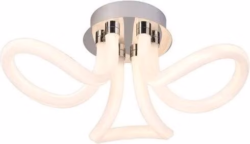 Netlighting Knot LED Ceiling Light, 40W, 3000lm, 3000K Warm White, Chrome and Grey, IP20