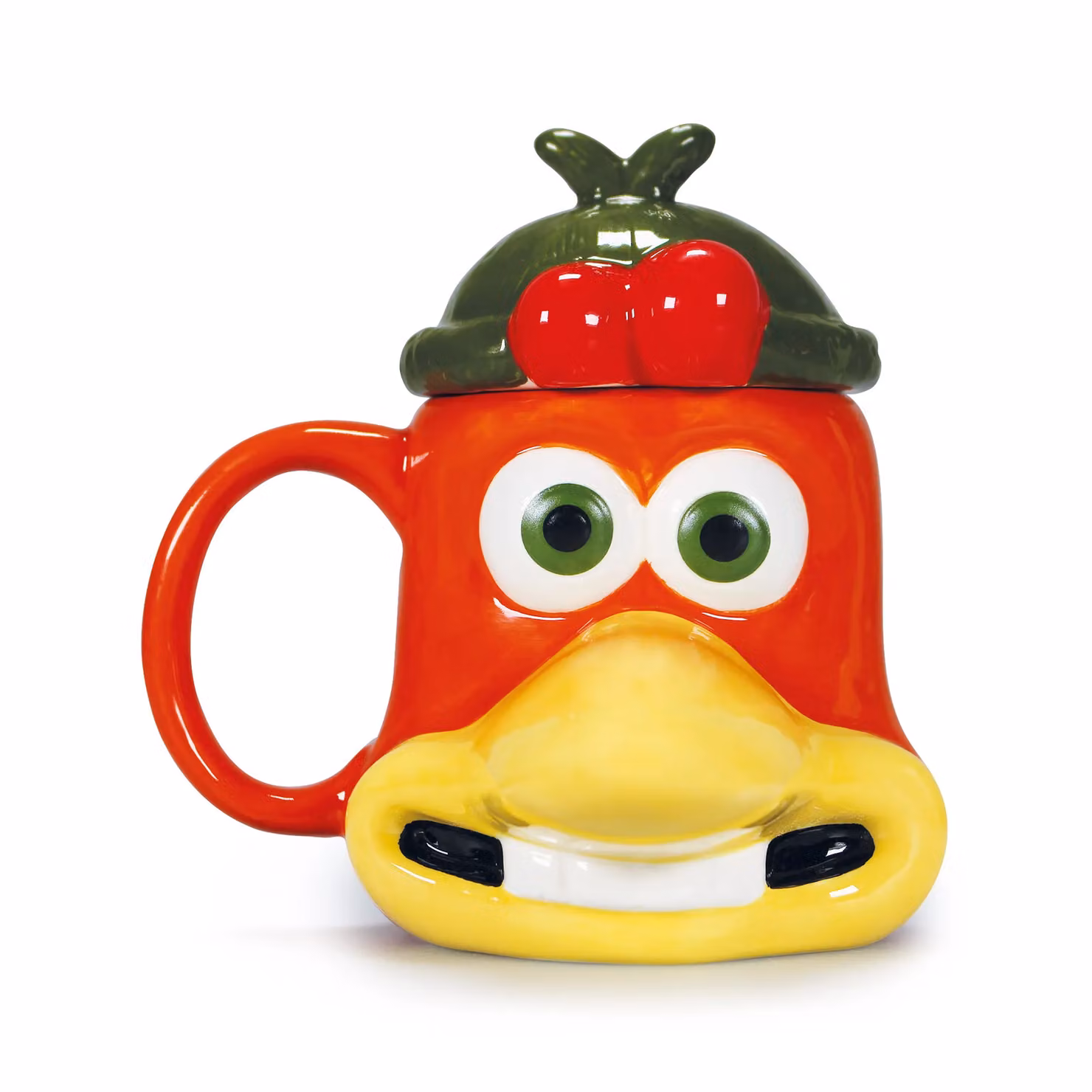 Half Moon Bay Chicken Run: Dawn of the Nugget Ginger 3D Shaped Ceramic Mug with Lid, 300ml – 2