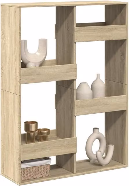 Berkfield Home Sonoma Oak Room Divider in Brown, W/D/H: 100 x 33 x 135 cm – 1