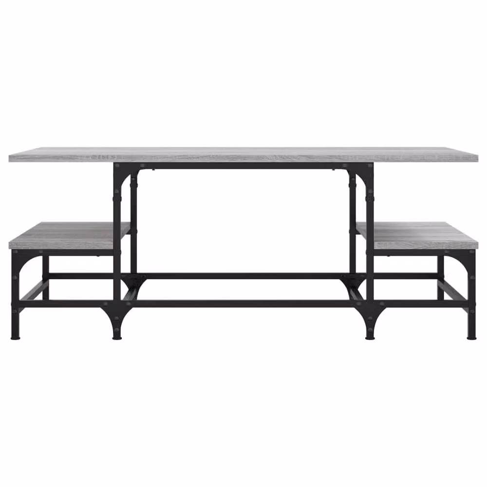 Berkfield Home Decorative Coffee Table in Grey Sonoma, W/D/H: 100 x 50.5 x 40 cm – 3