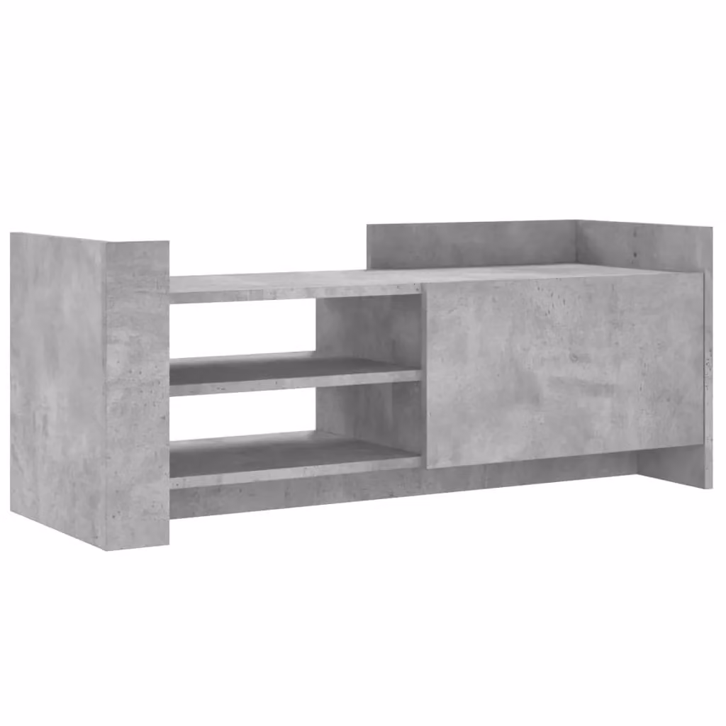 Berkfield Home Concrete Grey TV Cabinet in MDF, W/D/H: 100 x 35 x 40 cm – 2