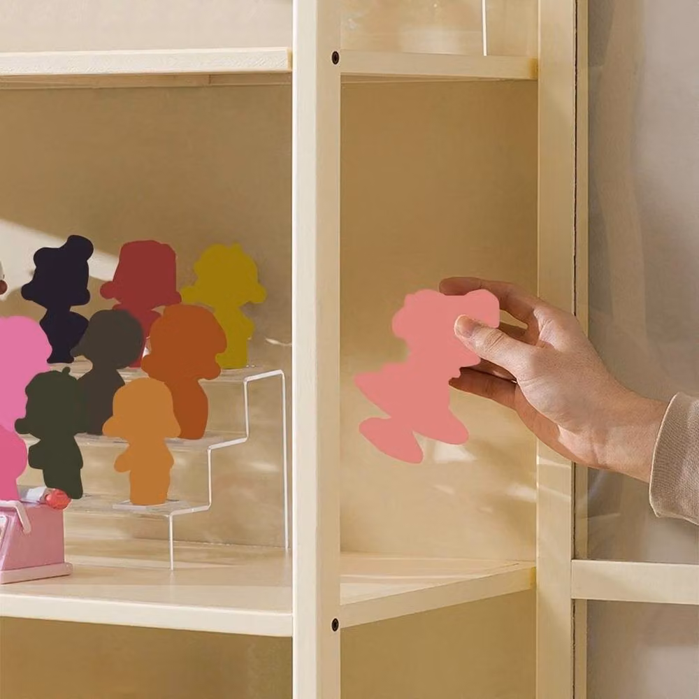 FLAVORA Doll Display Storage Cabinet with Glass Doors and Internal Shelves in White – 2