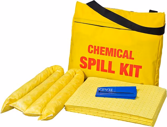 SERPRO 25 Litre Oil and Fuel Spill Kit in Yellow Shoulder Bag
