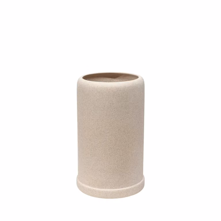 Dome Deco NOOR Ceramic Vase, Beige, Small