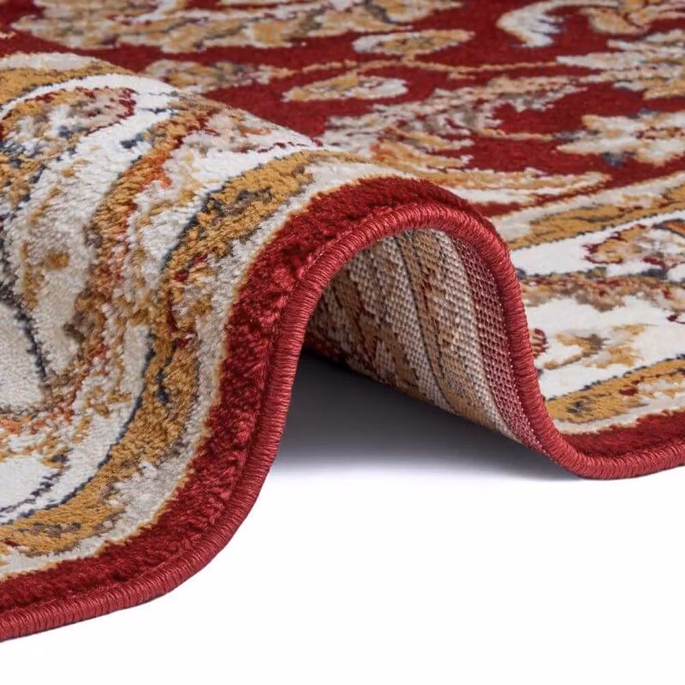 THE RUGS Reni Luxor Oriental Vintage Short Pile Living Room Rug in Red, W: 160 cm, L: 235 cm – 3