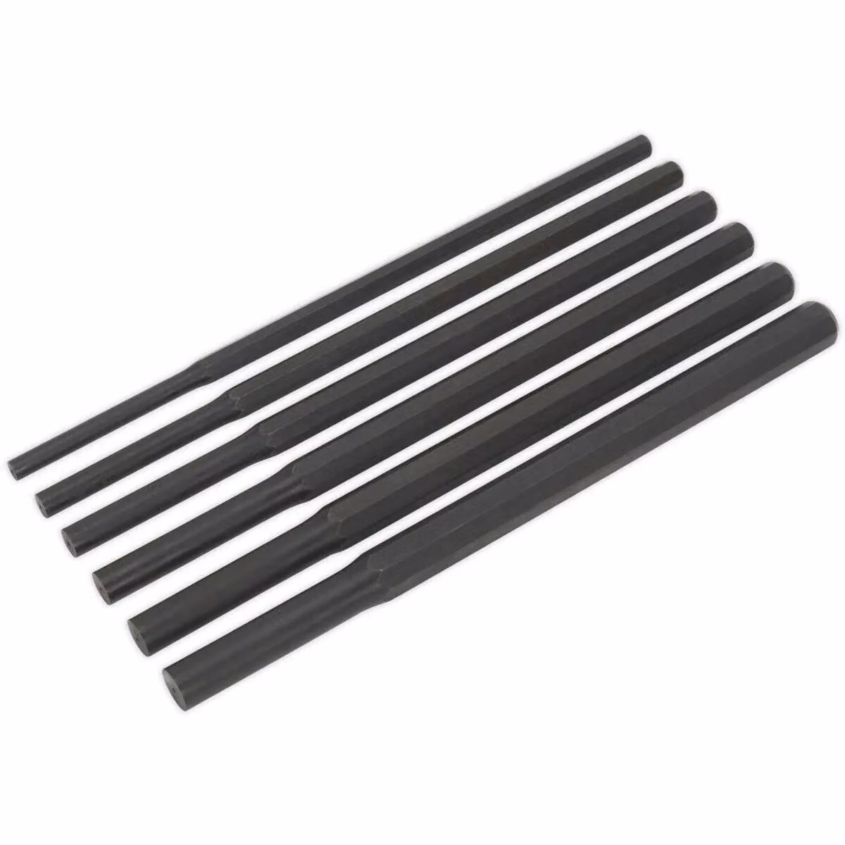 Loops 6 Piece Heavy Duty Parallel Pin Punch Set, Hardened and Tempered Stainless Steel, Multicolour – 2