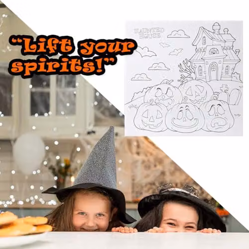 VFM e-Store Halloween Trick or Treat Canvas Craft Accessory in White, W/D/H: 25 x 25 x 25 cm – 7