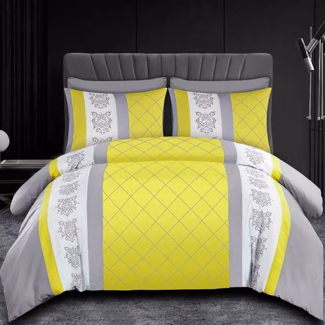 Lazzaro Home Bohemian Microfibre Single Duvet Cover in Yellow – 1