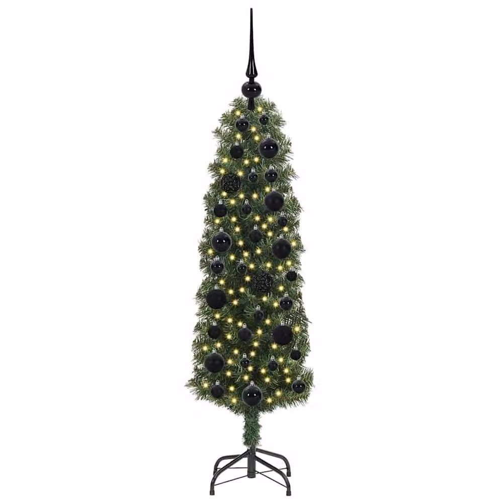 Berkfield Home Artificial Green Christmas Tree with 150 LEDs and Stand, Height: 120 cm – 3