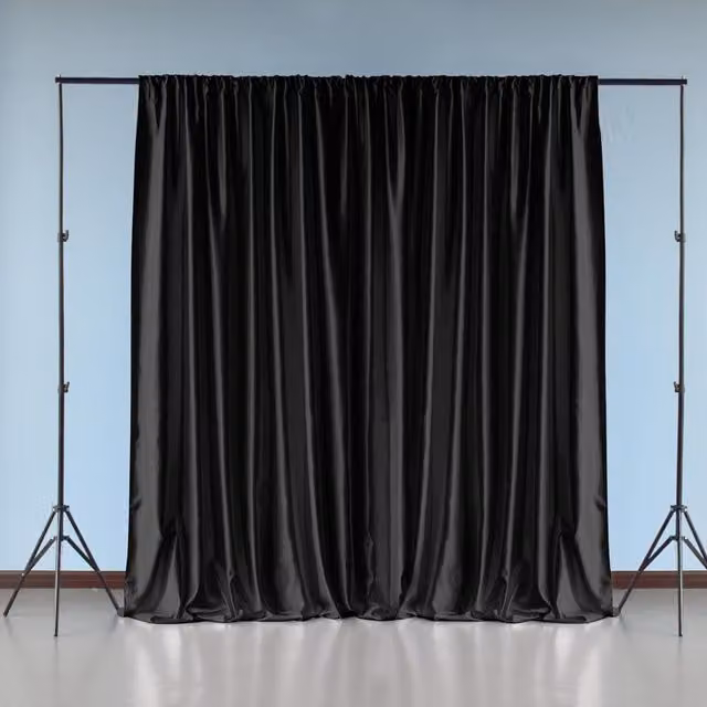 Trimming Shop Blackout Backdrop Fabric Panel, Black, Width: 600 cm