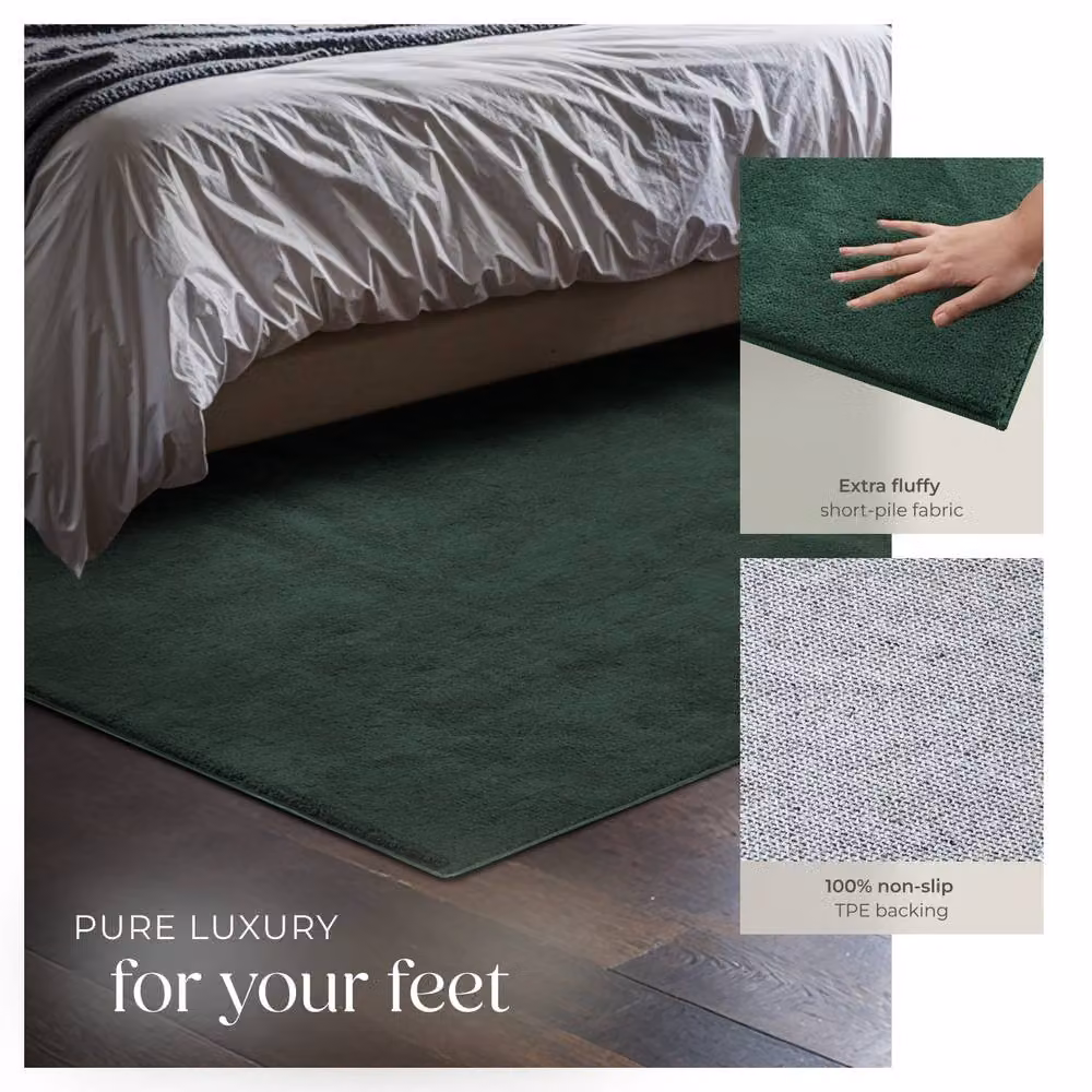 tectake Zonelle Modern Rectangular Rug, Green, W/D: 120 x 170 cm – 4