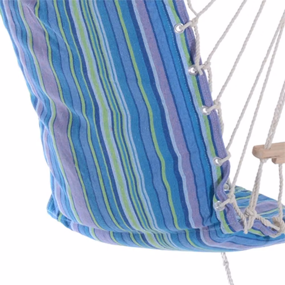 Nordara Maritime Garden Hammock with Armrests in Blue and Multicolour – 2