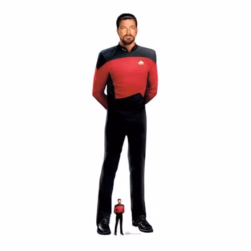 Star Cutouts SC4677 William Riker Cardboard Cut Out, Multicolour, Height: 192 cm