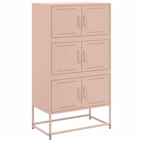 vidaXL Industrial Pink Steel Sideboard, W/D/H: 68.5 x 38.5 x 123.5 cm