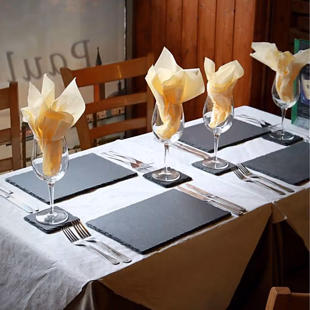 Maison & White Grey Slate Placemats and Coasters Set of 12
