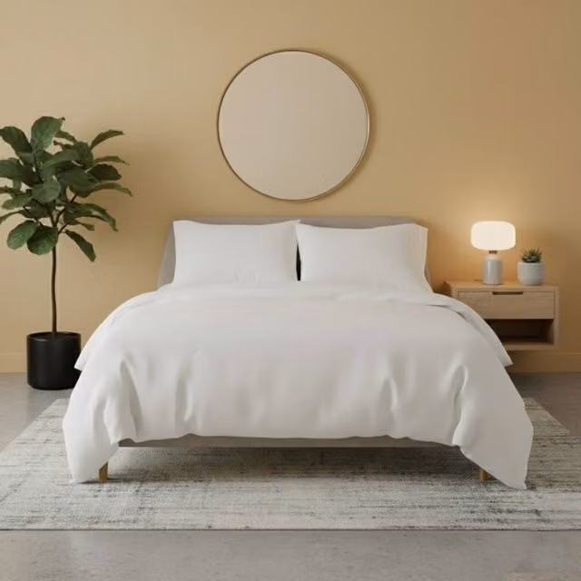 Snug City White Flannelette Cotton Duvet Cover and Pillowcase Set, Super King, 200 x 200 cm – 1