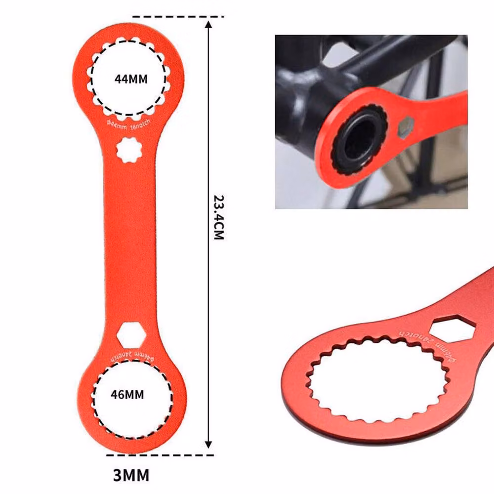 SPETLEK Bicycle Bottom Bracket Wrench in Red, 44mm Aluminum Alloy Tool – 2
