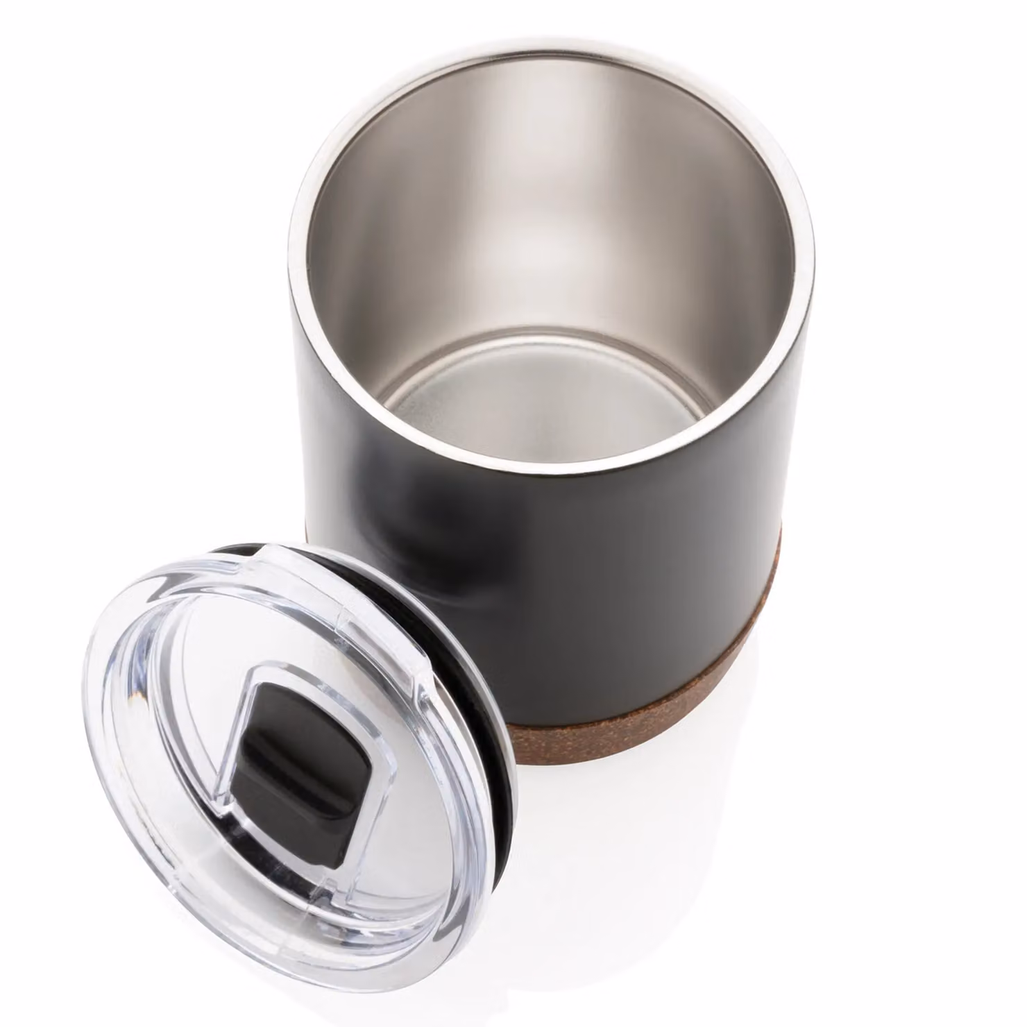 XD Design Cork Stainless Steel Vacuum Insulated Mug with Lid, Black – 2