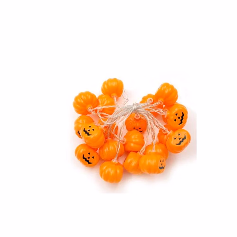 Dragodirect LED Pumpkin String Lights with 10 Warm White Bulbs in Orange for Halloween and Autumn Parties – 3