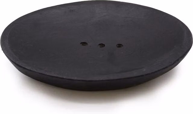 KDMD Oval Black Marble Stone Soap Dish with Drainage – 2