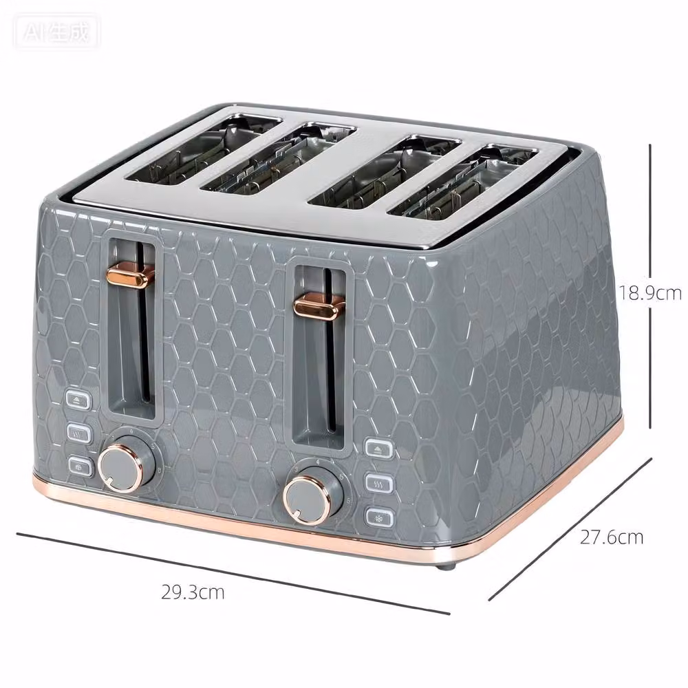 STILVORA 4-Slice Toaster with Reheat and Defrost Functions in Grey – 2