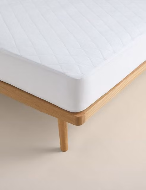 Body Sensor Body Temperature Control Extra Deep Cooling Mattress Protector, White, W: 180 cm x D: 200 cm