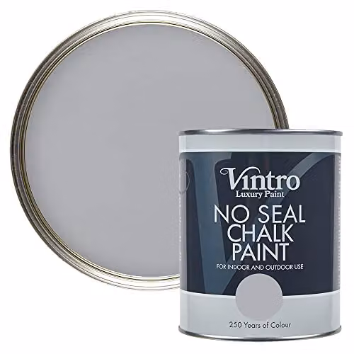 Vintro No Seal Chalk Paint in Lincoln Grey, 1 Litre