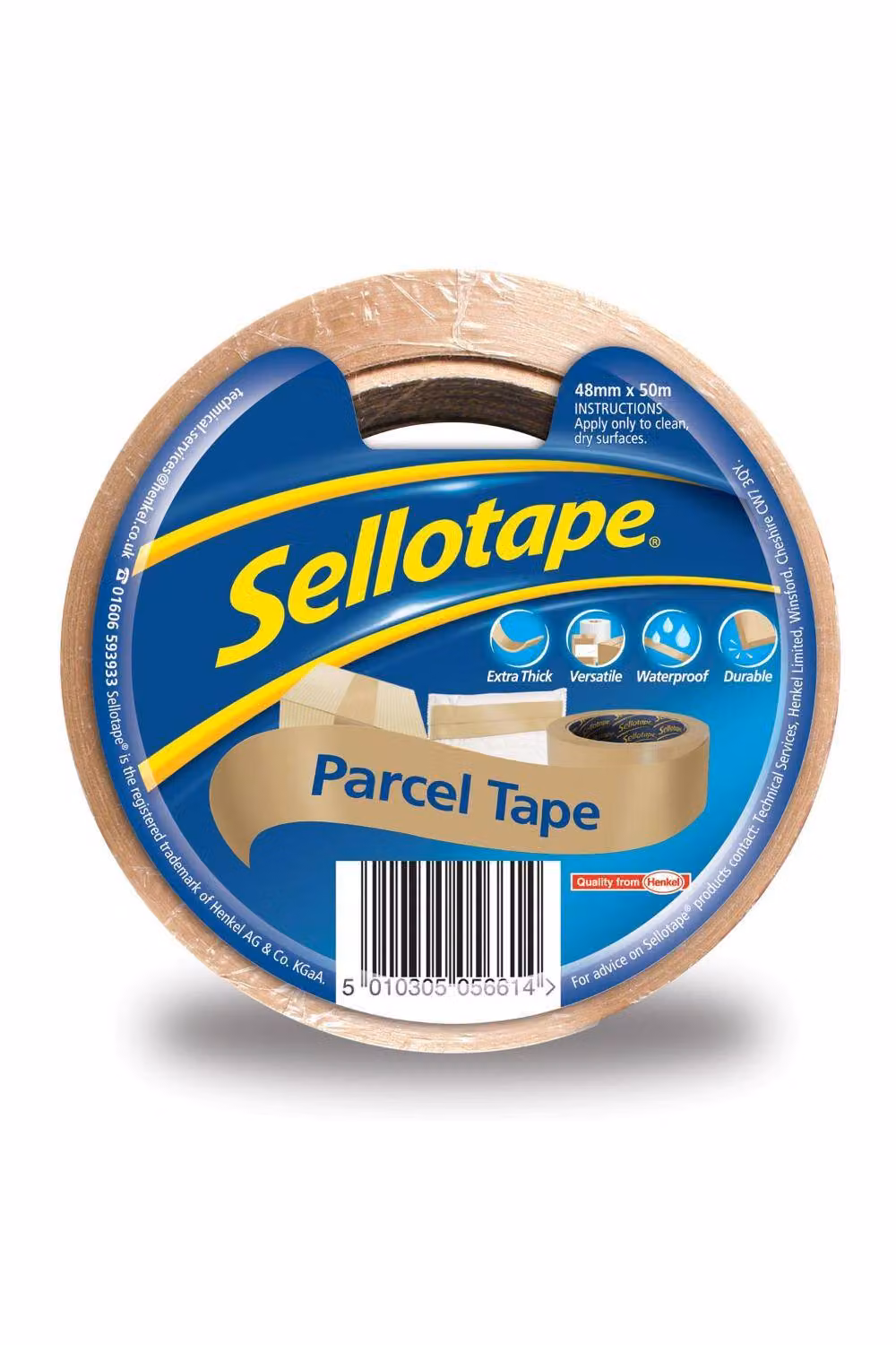 Sellotape Brown High-Strength Packing Tape, 6 Pack, Width: 48 mm, Length: 50 m – 3