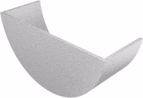 ARP White Cast Aluminium Half Round Gutter Internal Stopend, 100mm