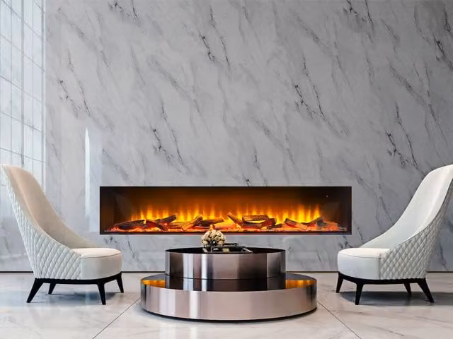 Acantha Aspire 150 Fully Inset Media Wall Electric Fire in Black – 1