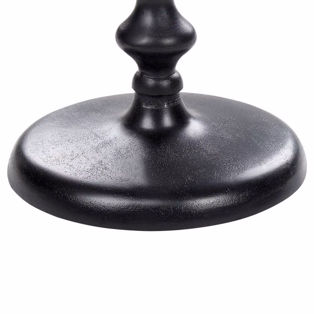 Wyld and Coco Black Round Aluminium Side Table, Diameter: 30 cm, Height: 55 cm – 3