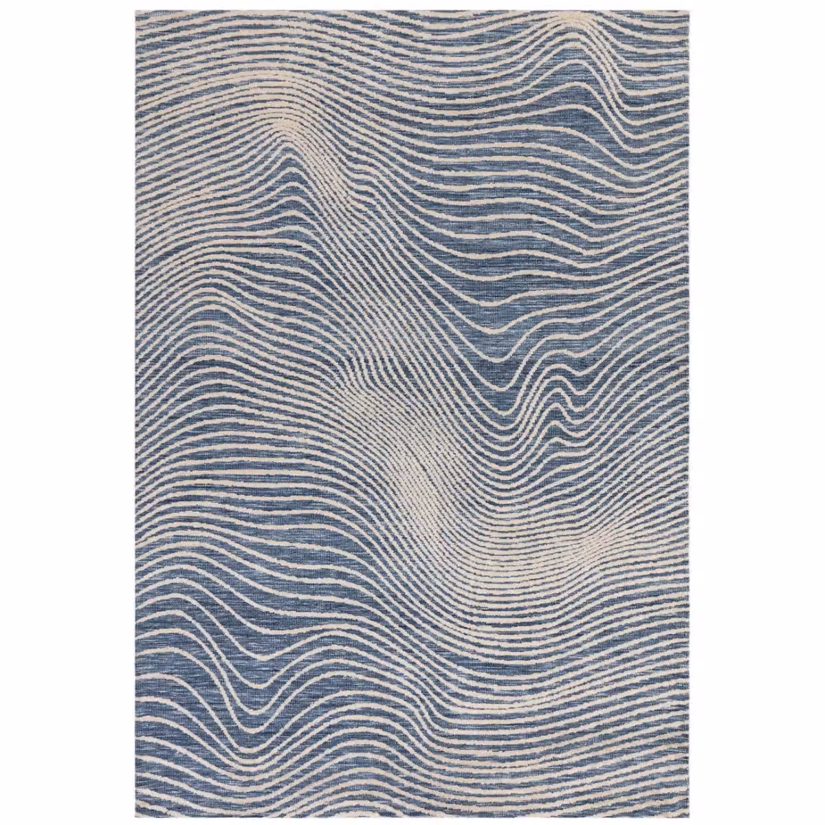 The Rug Shop UK Modern Abstract Blue Easy Care Area Rug W: 160 cm, D: 230 cm – 5