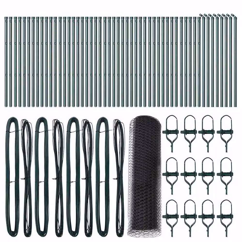 Berkfield Home Grey Steel Hexagon Fence, 0.5 x 100 m – 2