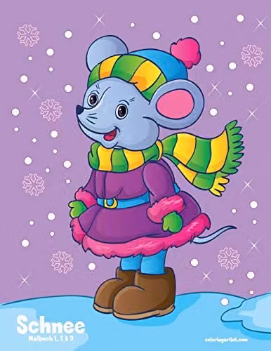 Schnee Malbuch 1, 2 & 3 Colouring Book for Children by Independently Published