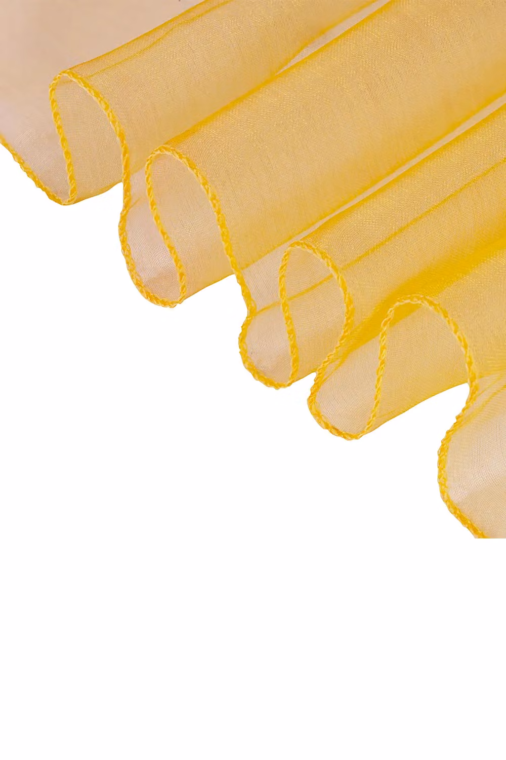 Neel Blue Set of 25 Gold Organza Sashes for Party Decoration, W: 17 cm x L: 280 cm – 2