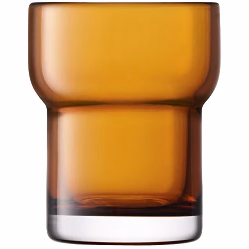 LSA International Utility Tumbler Set of 2, Amber Glass, 300ml – 2