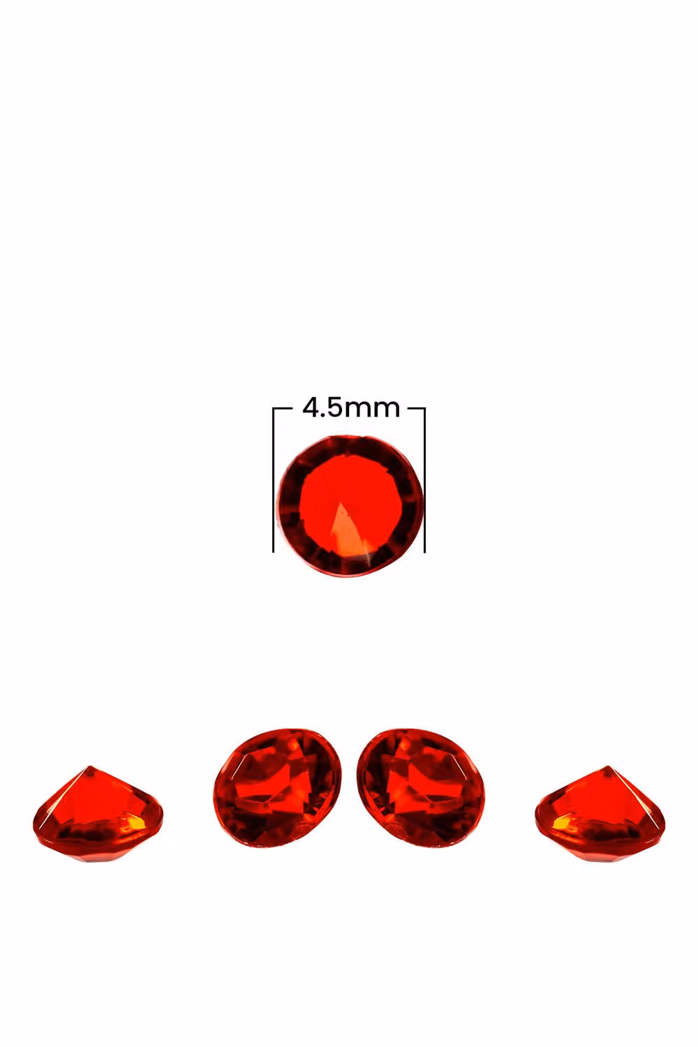 Neel Blue Dark Red Acrylic Rhinestone Round Table Confetti Scatters, 2000 Pieces – 1