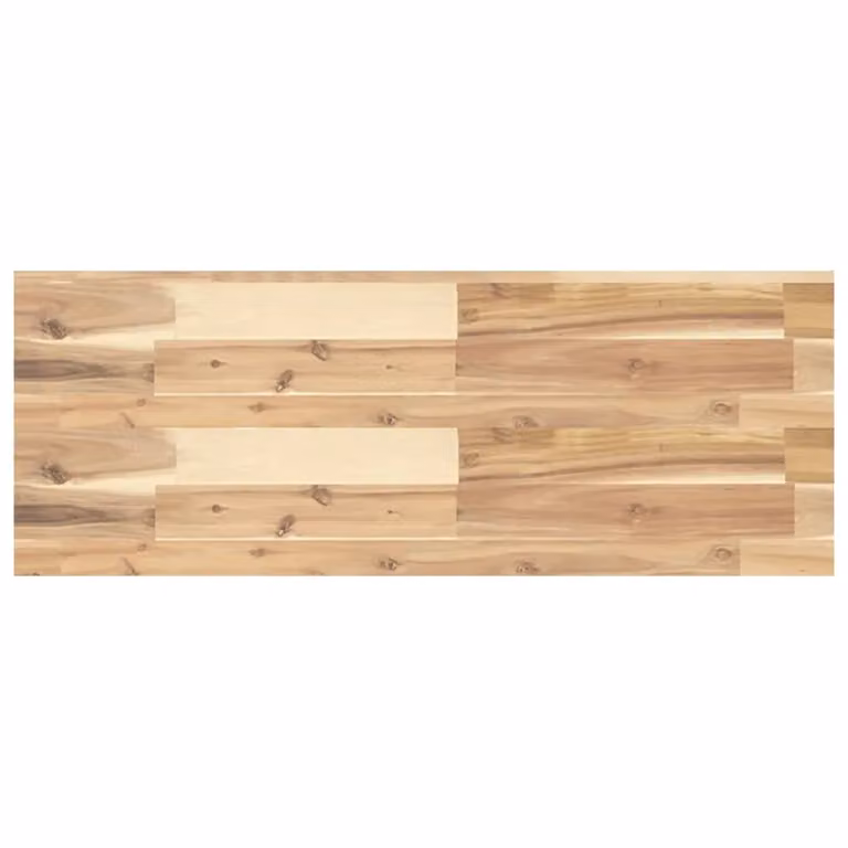 Berkfield Home Floating Shelf in Brown Untreated Solid Acacia Wood, W/D/H: 80 x 30 x 4 cm