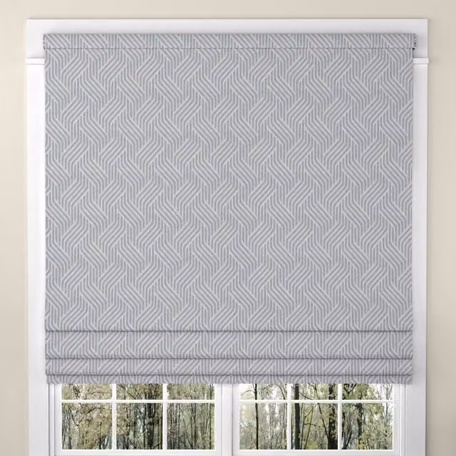 ANTE DECOR Paros Made To Measure Roman Blind in Charcoal Grey