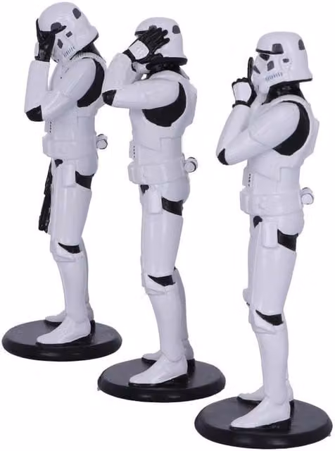 Nemesis Now Three Wise Stormtrooper White Tabletop Figurine, Height: 14 cm